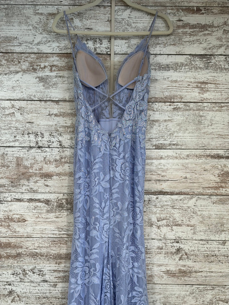 LAVENDER/LACE SPARKLY LONG DRE