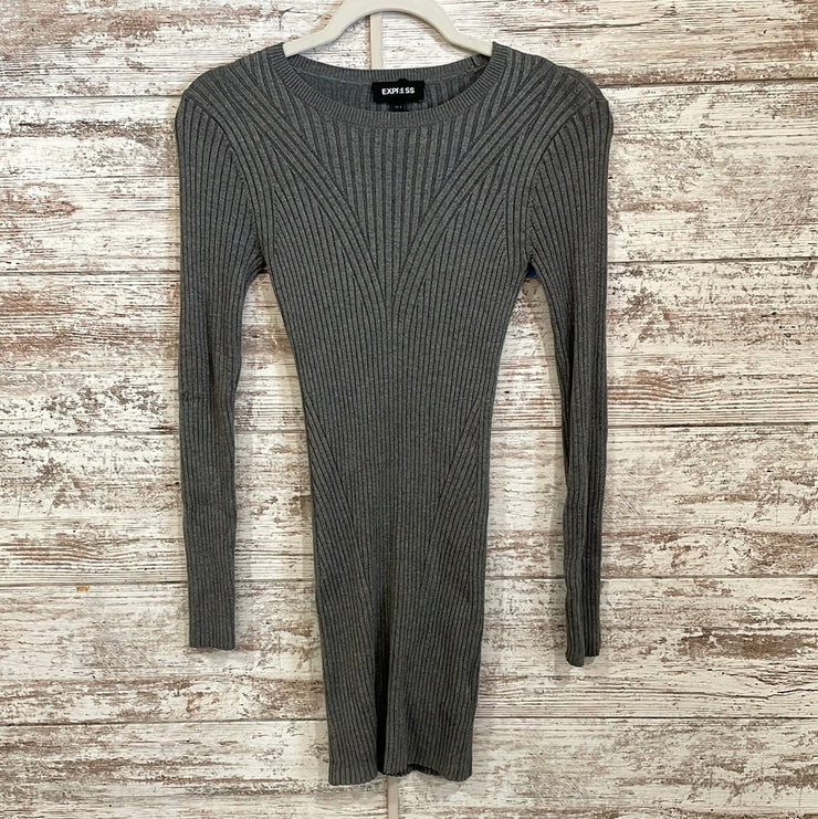 GRAY SWEATER DRESS (NEW)