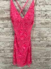 PINK SPARKLY SHORT DRESS