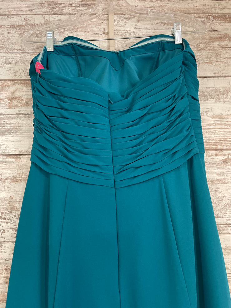 TEAL LONG EVENING GOWN