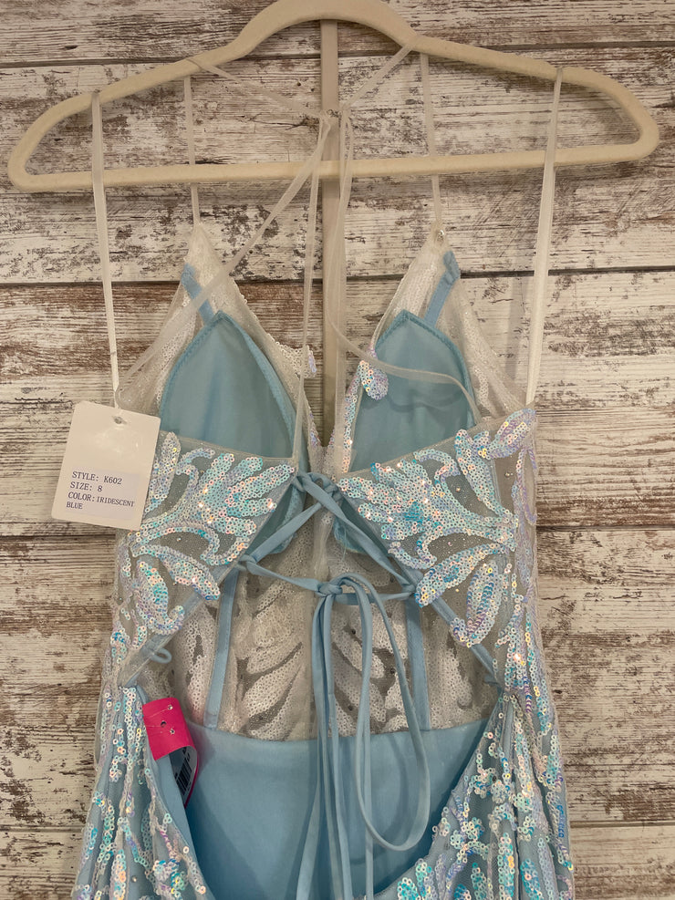 BLUE SPARKLY LONG DRESS (NEW)
