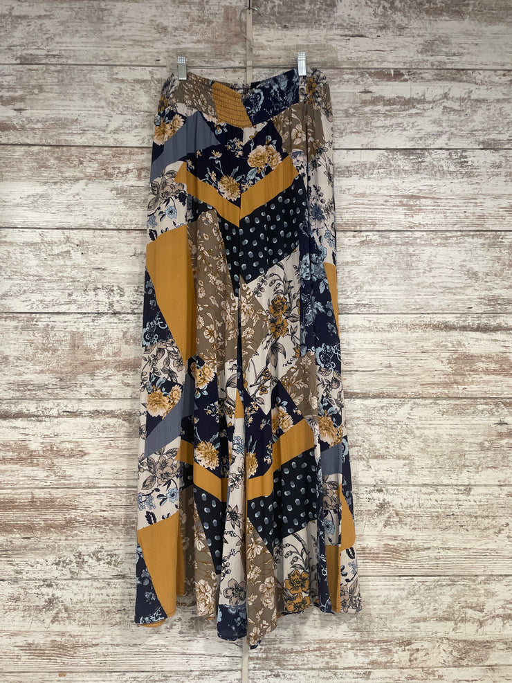 BLUE/YELLOW FLOWY PANTS $89