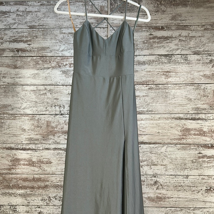 GREEN LONG EVENING GOWN (NEW)