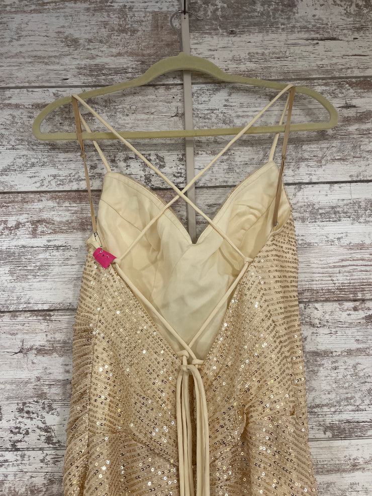 GOLD SPARKLY LONG DRESS (NEW)