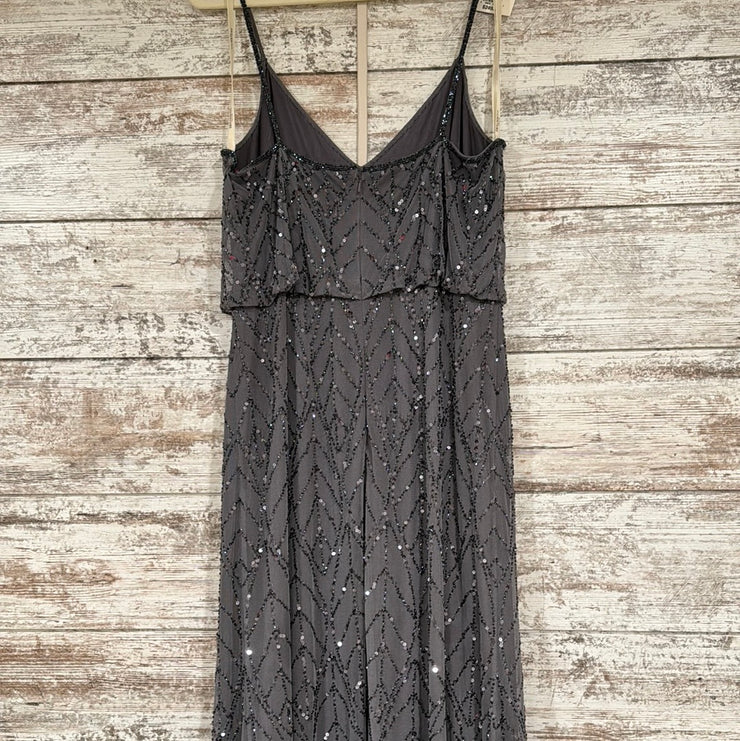 GRAY SPARKLY LONG DRESS (NEW)