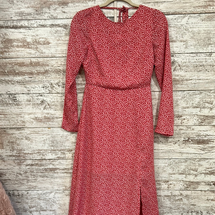 RED/WHITE MIDI DRESS