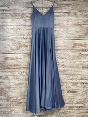 BLUE A LINE GOWN