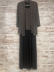 BLACK/GOLD 2 PC. LONG DRESS SE