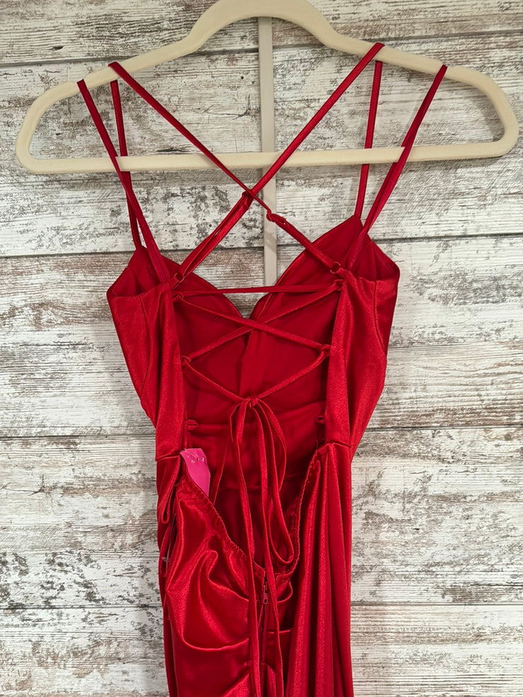 RED LONG EVENING GOWN (NEW)