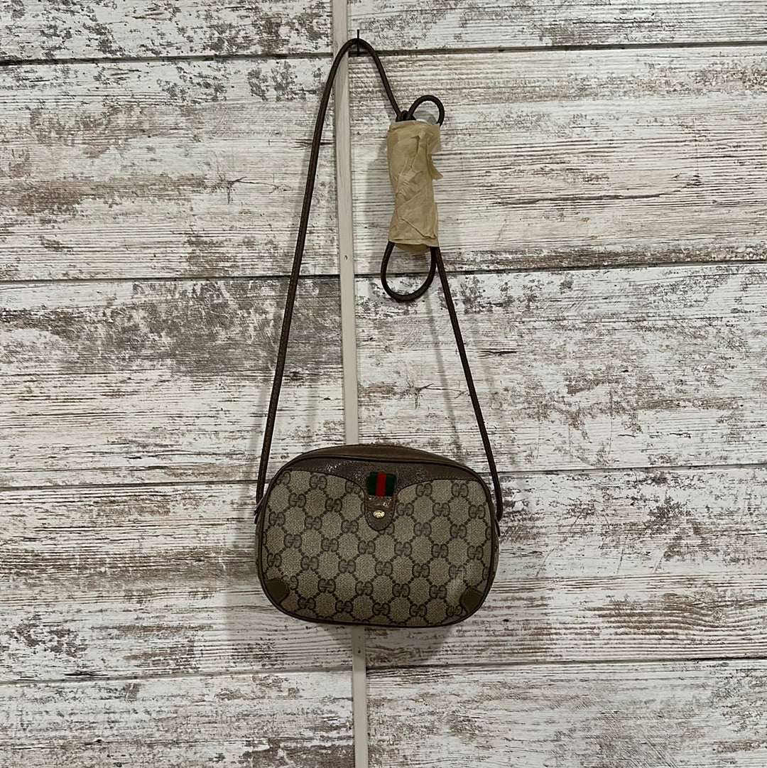 バッグ Vintage Gucci pouch Shelly line leather バッグ