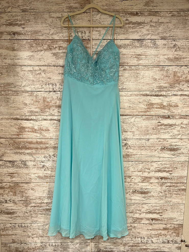 BLUE LONG EVENING GOWN (NEW)