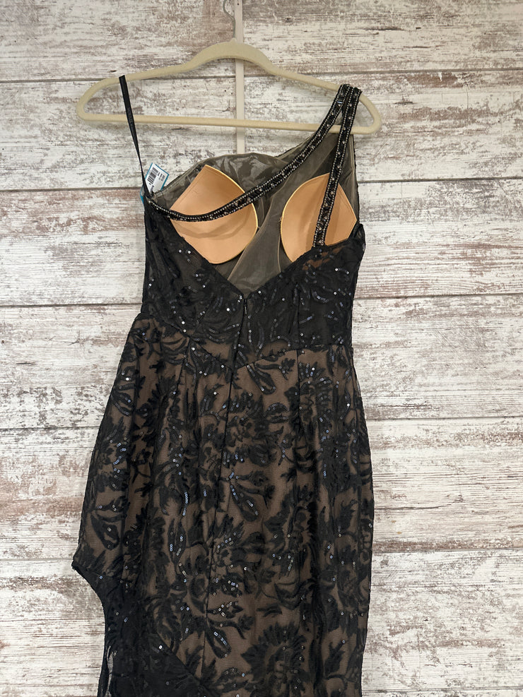 BLACK/FLORAL LONG DRESS $600
