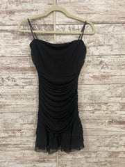 BLACK SPARKLY SHORT DRESS