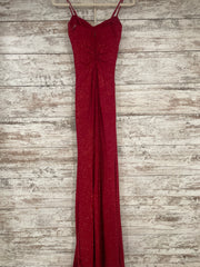 RED SPARKLY LONG EVENING GOWN