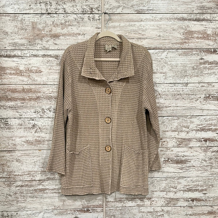 TAN BUTTON UP JACKET