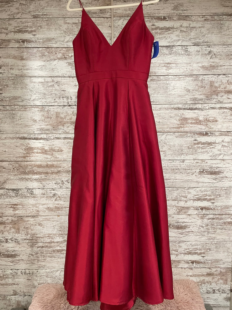 RED A LINE GOWN