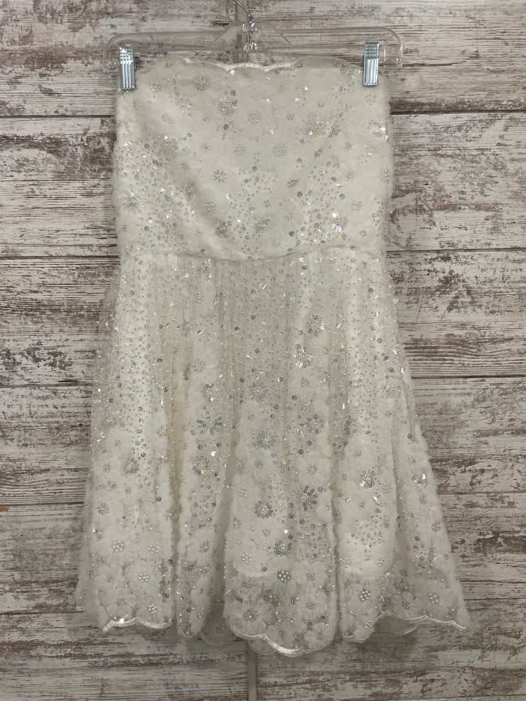 WHITE SPARKLY SHORT DRESS $300