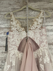 WHITE/NUDE WEDDING GOWN (NEW)