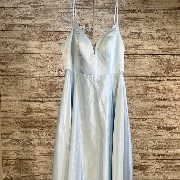 BLUE A LINE GOWN (NEW)