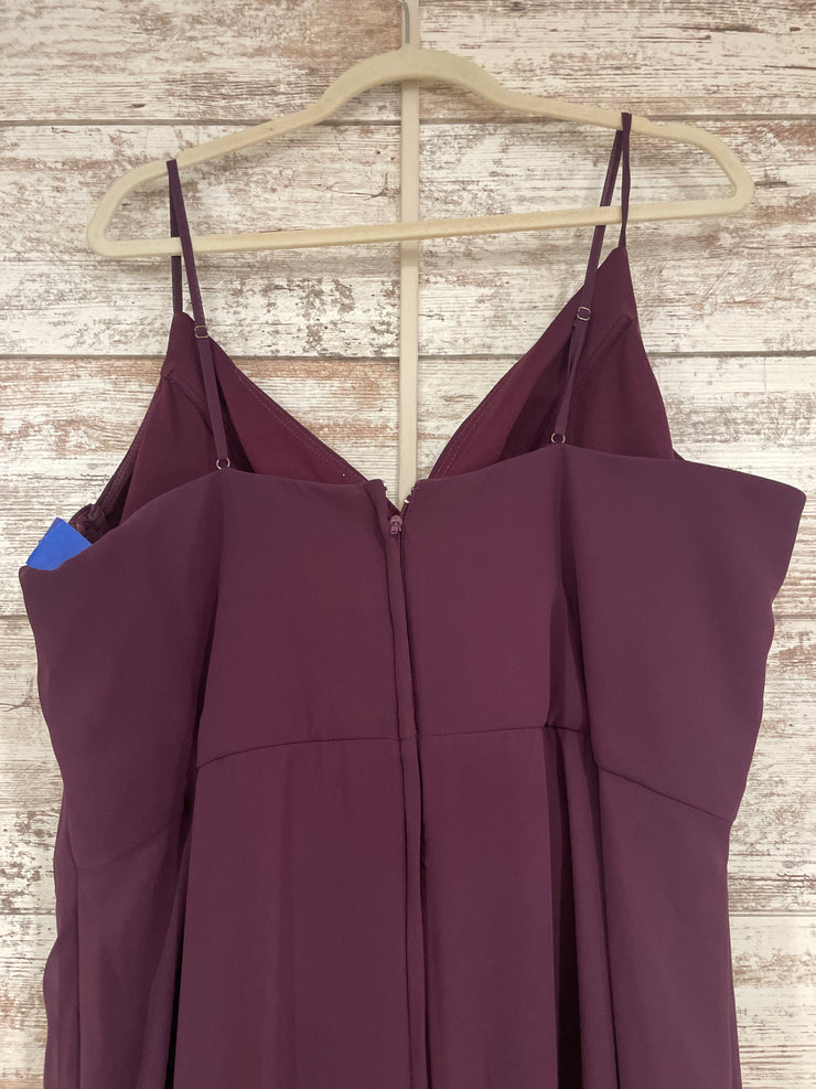 PURPLE LONG EVENING GOWN