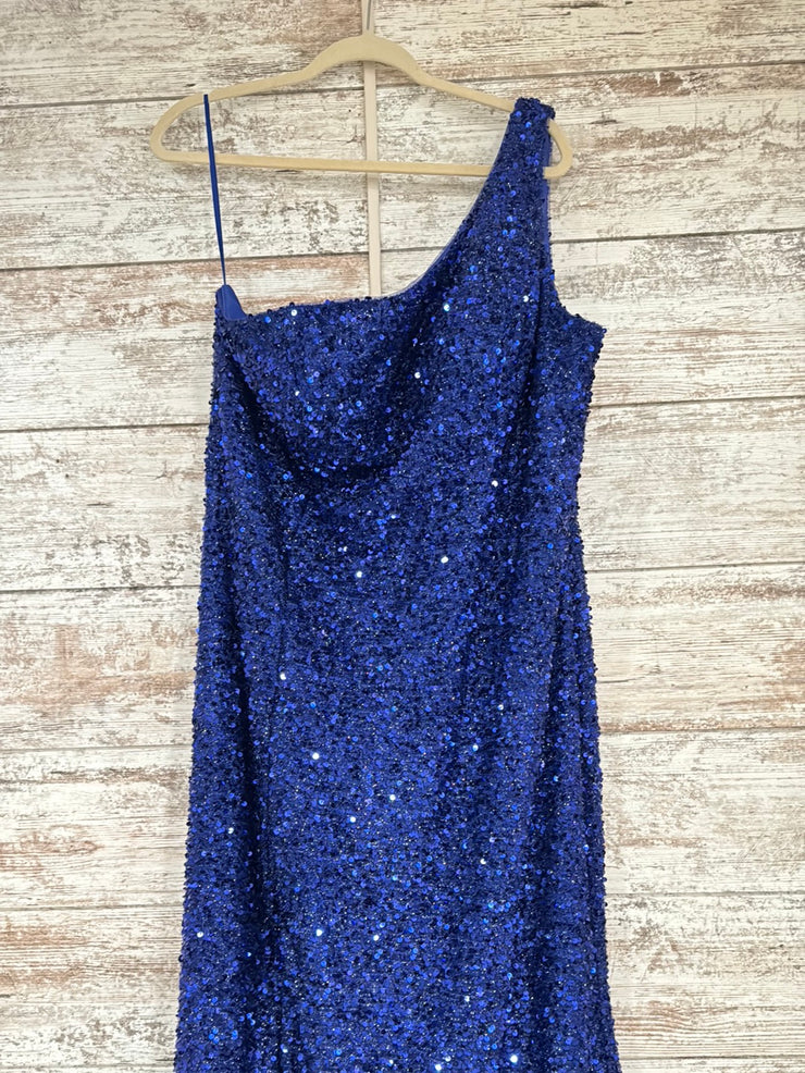 ROYAL BLUE SPARKLY LONG DRESS