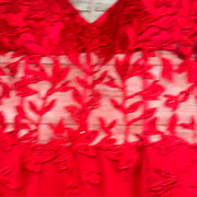 RED LONG EVENING GOWN