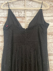 BLACK BEADED LONG DRESS (NEW)