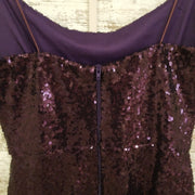 PURPLE SEQUIN SHORT DRESS-NEW
