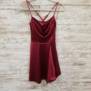 BURGUNDY SHORT DRESS