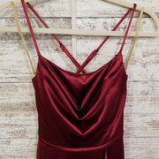 BURGUNDY SHORT DRESS