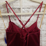 BURGUNDY SHORT DRESS
