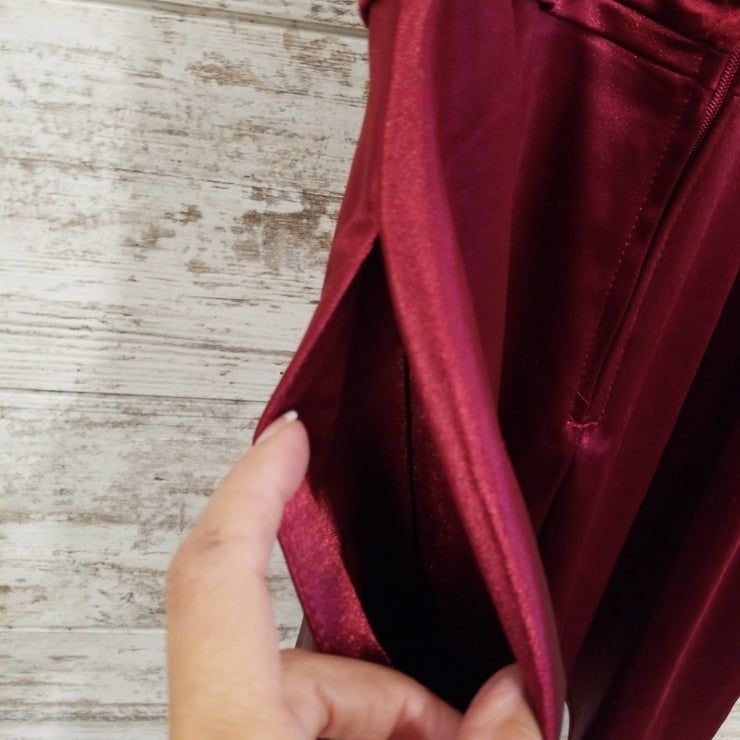 BURGUNDY SHORT DRESS