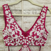 PINK/WHITE SPARKLY SHORT DRESS