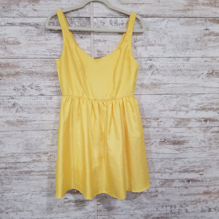 YELLOW SHORT DRESS