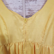 YELLOW SHORT DRESS