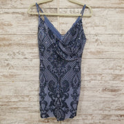 BLUE SPARKLY SHORT DRESS