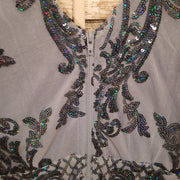 BLUE SPARKLY SHORT DRESS