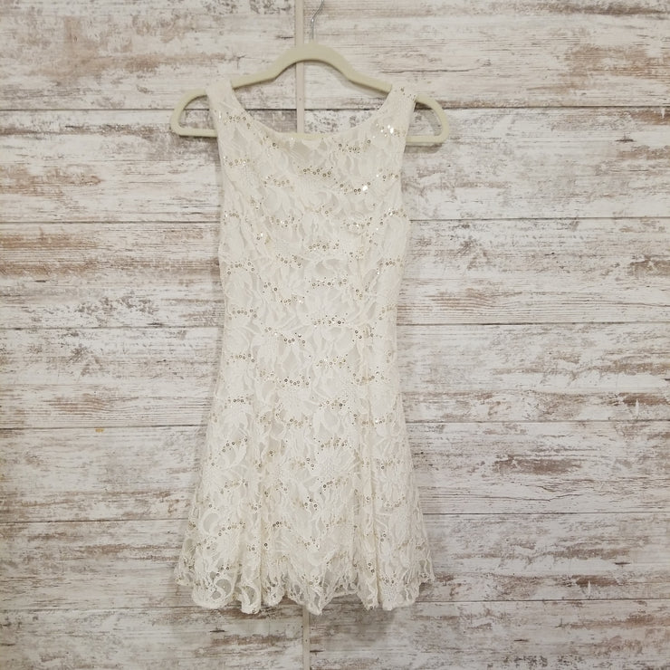 IVORY LACE SHORT DRESS