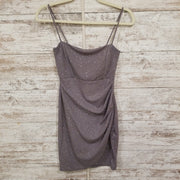 GRAY SPARKLY SHORT DRESS