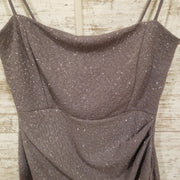 GRAY SPARKLY SHORT DRESS