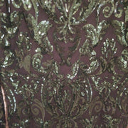 GREEN/BLACK SPARKLY SHORT DRES