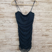 GREEN SPARKLY SHORT DRESS