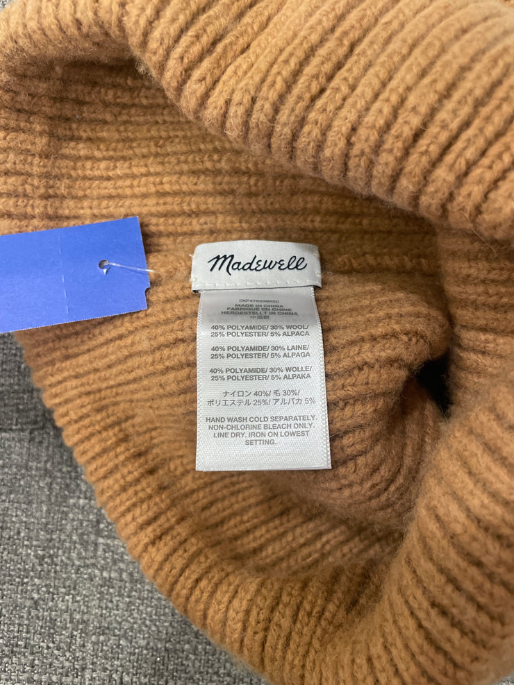 TAN WOOL BLEND HAT $48