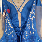 ROYAL BLUE SPARKLY LONG DRESS