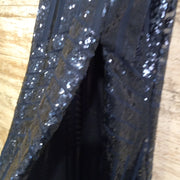 NAVY SPARKLY LONG DRESS