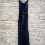 NAVY SPARKLY LONG DRESS