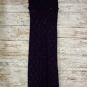 PURPLE LACE LONG DRESS (NEW)