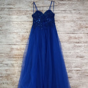 ROYAL BLUE A LINE GOWN (NEW)