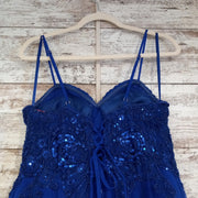 ROYAL BLUE A LINE GOWN (NEW)