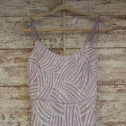 LAVENDER SPARKLY LONG DRESS